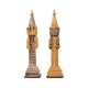 Gulliver and Lilliputians II: Luxurious Chess Set from Bronze finished using Real 24k Gold
