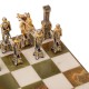 MEDIOEVAL SET III: Luxurious Chess Set from Bronze finished using Real 24k Gold