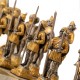 VIDURAMŽIAI III: ypač prabangūs šachmatai iš Bronzos dengti tikru 24K auksu