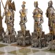 VIDURAMŽIAI II: prabangūs šachmatai iš Bronzos dengti tikru 24K auksu