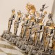 VIDURAMŽIŲ STILIUS: ypatingai prabangūs šachmatai iš Bronzos dengti tikru 24K auksu