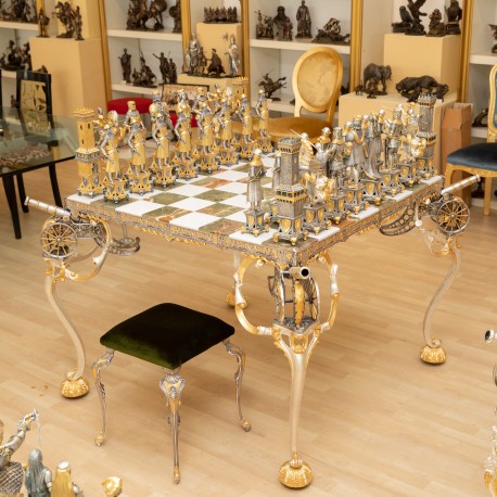 Piero Benzoni: Most Luxurious Chess Set In History. Finished in Real 24k Gold