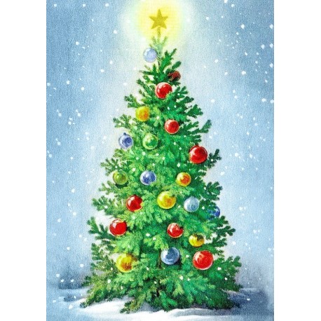 Deimantinis paveikslas Christmas Tree WD2439