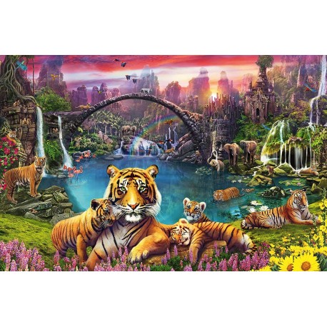 Puzzle 3000 Tiger in Paradise Lagoon - RAVENSBURGER dėlionė