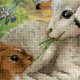 Lamb and Rabbit - Cross Stitch Kit from RIOLIS Ref. no.:0051 PT