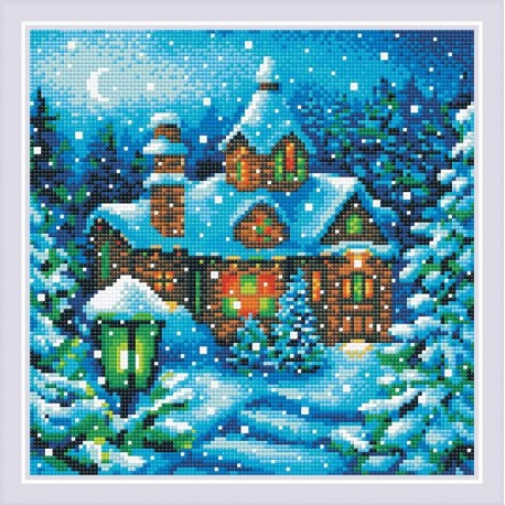 Snowfall in the Forest. Diamond Mosaic kit by RIOLIS Nr.: AM0076