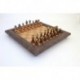 Klasikinės Metalinės/Medinės šachmatų figūros su eko odos šachmatų lenta
