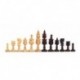 Drožinėti mediniai šachmatai su tikros odos žaidimo lenta