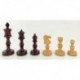 Beautiful SLIM Wooden Chess Pieces with Walnut/Marble Chessboard