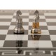 Metaliniai šachmatai su Graikiško stiliaus lakuotos medienos lenta