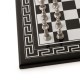 Metaliniai šachmatai su Graikiško stiliaus lakuotos medienos lenta