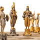 ALADINAS: meniški ypatingos prabangos šachmatai padengti 24k auksu