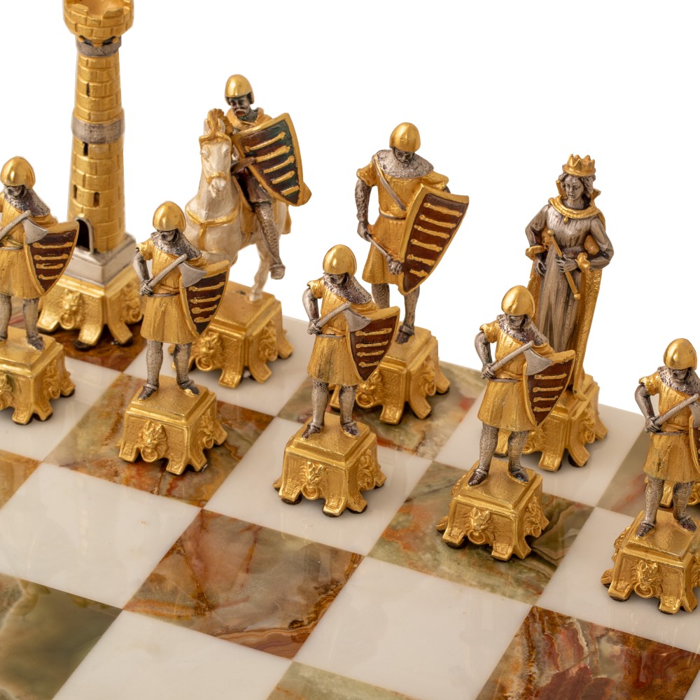 Knight Chess Piece 24K Gold