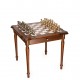 GIANT Contemporary Brass Chess Set with Beautiful Table
