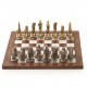 Egypt: Solid Metal Pieces with Beautiful Marble Chessboard