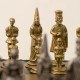 Solid Metal Camelot Theme Chess Set with Gameboard/Box