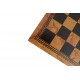 Klasikiniai šachmatai iš metalo ir medienos su dirbtinės odos šachmatų lenta. Su žemėlapio motyvais.