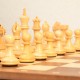 Klasikiniai itin kokybiški mediniai šachmatai su sunumeruota žaidimo lenta