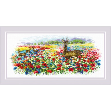 Blooming Meadow. Cross Stitch kit by RIOLIS Ref. no.: 2066