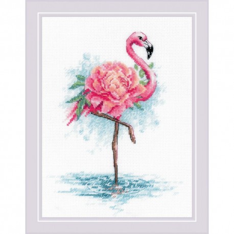 Blooming Flamingo. Cross Stitch kit by RIOLIS Ref. no.: 2117