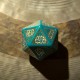 Runequest Dice set turquoise and gold expansion