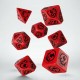 Dragons RPG Dice Set red and black