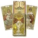 Golden Art Nouveau Tarot kortos