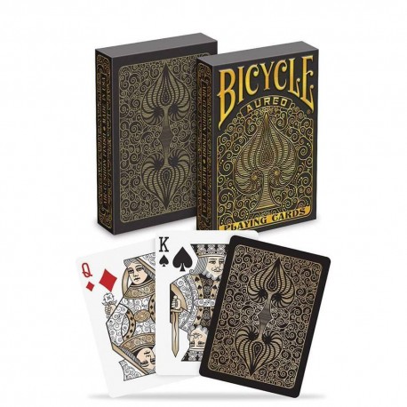 Bicycle Aureo Black playing cards