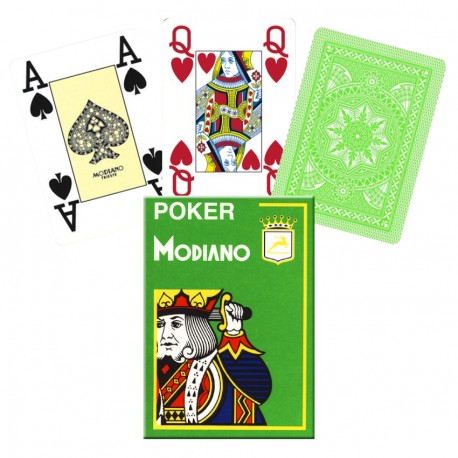 Poker 4 Jumbo Index kortos (šviesiai žalios)