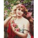 Young Lady with Roses SB549 - Cross Stitch Kit by Luca-s