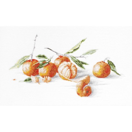 RARE find: Still life with tangerines SB2255 - Cross Stitch Kit by Luca-s