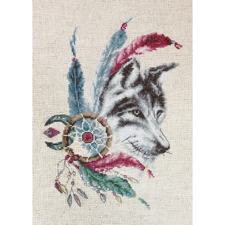 RARE find: The Wolf SB2305 - Cross Stitch Kit by Luca-s