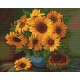 Vase with Sunflowers SB440 - Cross Stitch Kit by Luca-s
