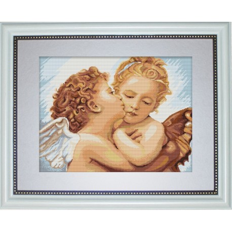 First Kiss - Detail SG400 - Cross Stitch Kit by Luca-s