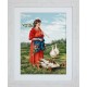 Girl with geese SG486