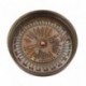Kompasas su saulės laikrodžiu. Žalvarinis. Retro stiliaus. NC1236