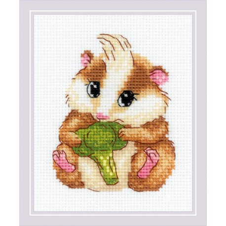 Cute Hamster. Cross Stitch kit by RIOLIS Ref. no.: 2185