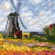 Tulip Fields after C. Monet's Painting - Cross Stitch Kit from RIOLIS Ref. no.:1643