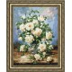 LTS043 White Rose Bouquet Cross Stitch Kit from Golden Fleece