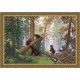 PF008 Morning in the pine forest Cross Stitch Kit from Golden Fleece