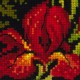 Cosmetic bag Irises cross stitch kit by RIOLIS Ref. no.: 1679AC