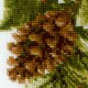 Poinsettia cross stitch kit by RIOLIS Ref. no.: 1729