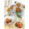 Garden Flowers SNV-597 cross stitch kit by MP Studio