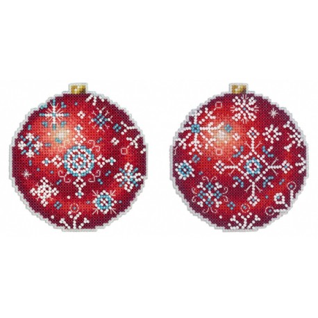 Christmas Tree Decoration - Winter Ruby SR-167 cross stitch kit by MP Studio
