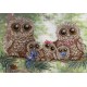 Owl Family SRK-503 cross stitch kit by MP Studio