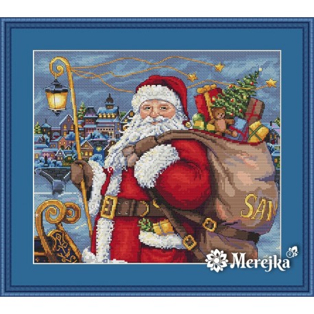 Santa is comming SK102 cross stitch kit by Merejka