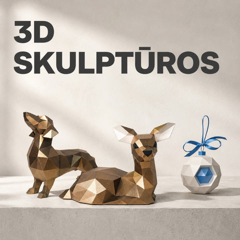 3D skulptūros ir miniatiūros kategorijos banneris