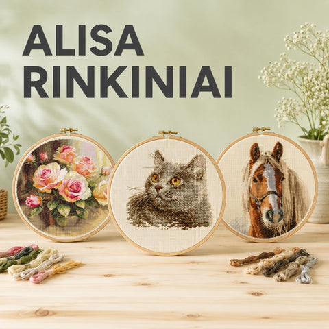 Alisa siuvinėjimo rinkiniai kategorijos banneris