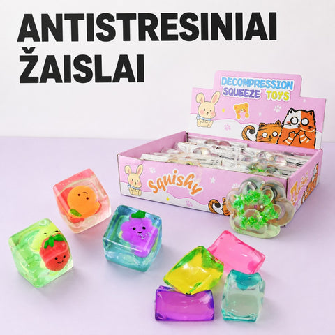 Antistresiniai ir sensoriniai žaislai kategorijos banneris