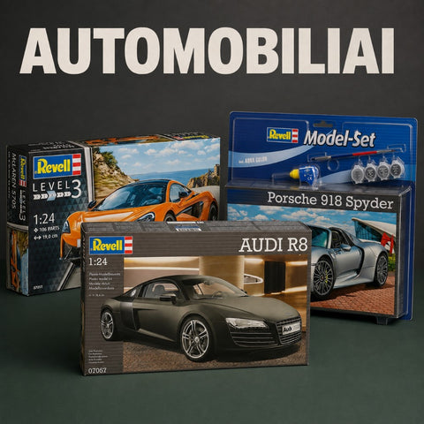 Automobiliai kategorijos banneris